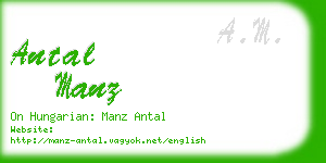 antal manz business card
